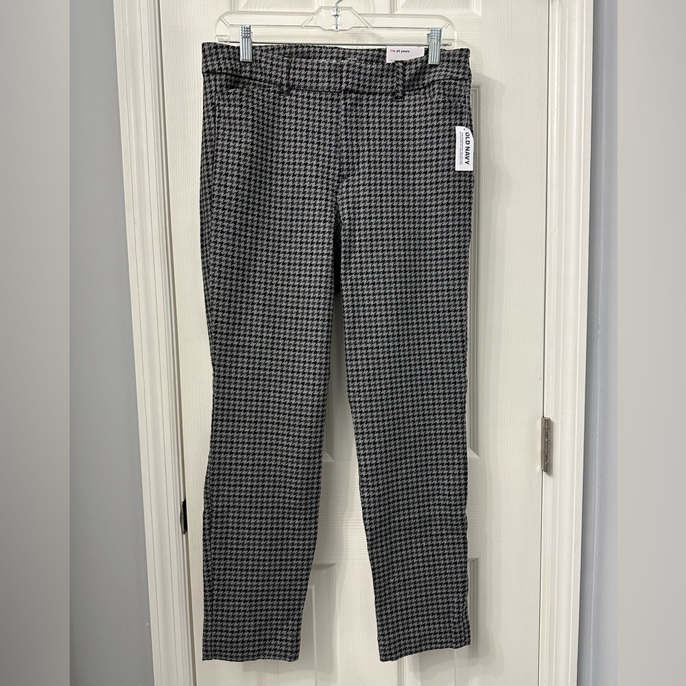 Women’s Old Navy houndstooth pixie pants size 10 NWT